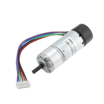 245 RPM 12V Geared Motor with 2 Channel Encoder